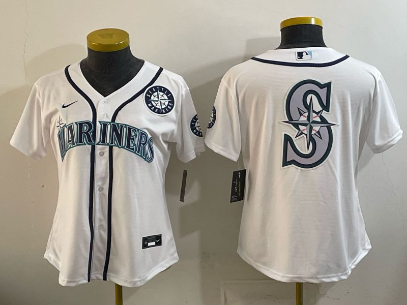 Youth 2026 Seattle Mariners Blank White Game Nike MLB Jersey style 0018